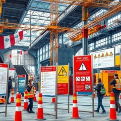 Jakie są obowiązki i normy dotyczące tablic informacyjnych na budowie